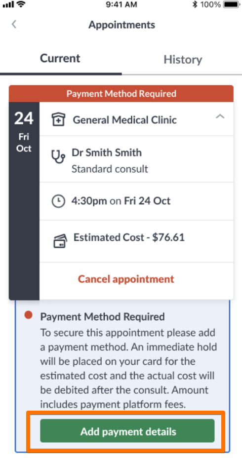 Monosnap How to pay for an appointment using HotDoc 2026-09-15 12-00-34.png